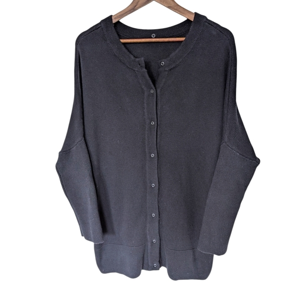 Vetta Capsule The Oversized Sweater Fisherman Chunky Womens XS Cotton Black - Picture 2 of 15